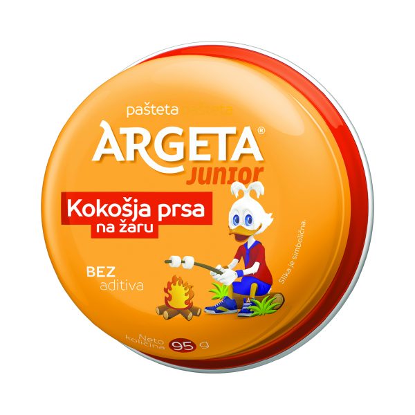 Argeta junior – паштета кокошкини гради на скара 95g